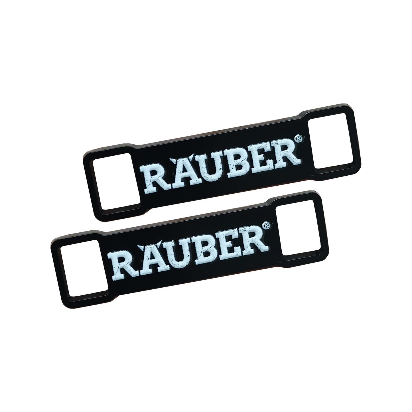 Räuber Schnürsenkel-Clip – Schwarzes Logo-Detail