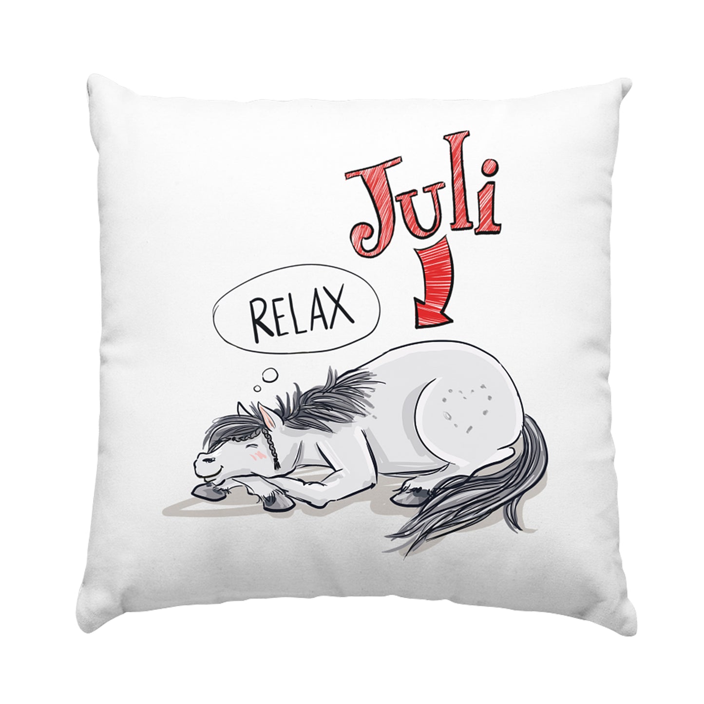 Juli Kuschekissen weiß (Satinkissen inkl. Inlay)