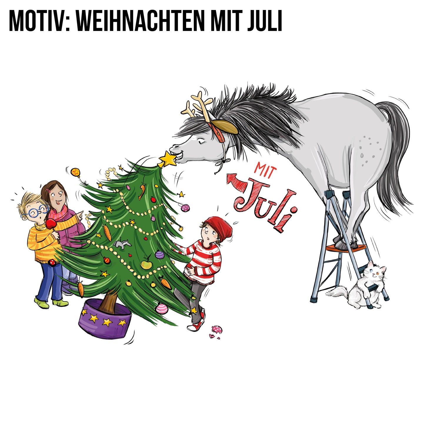 Juli Zipper Damen – XMAS-Edition (5 Motive)