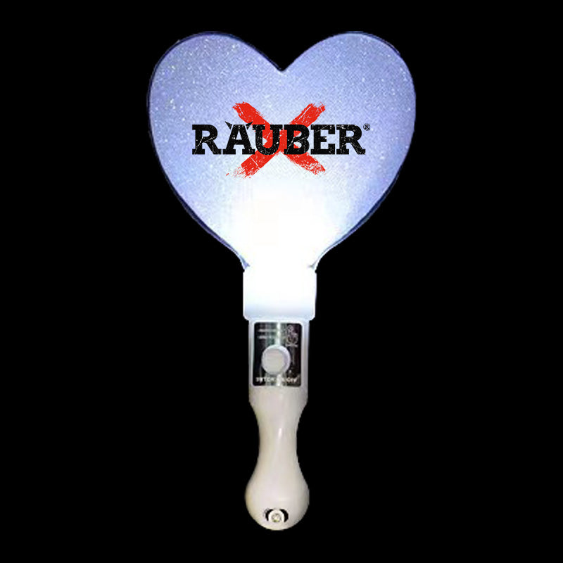 Räuber Leuchtherz – LED mit Schriftzug