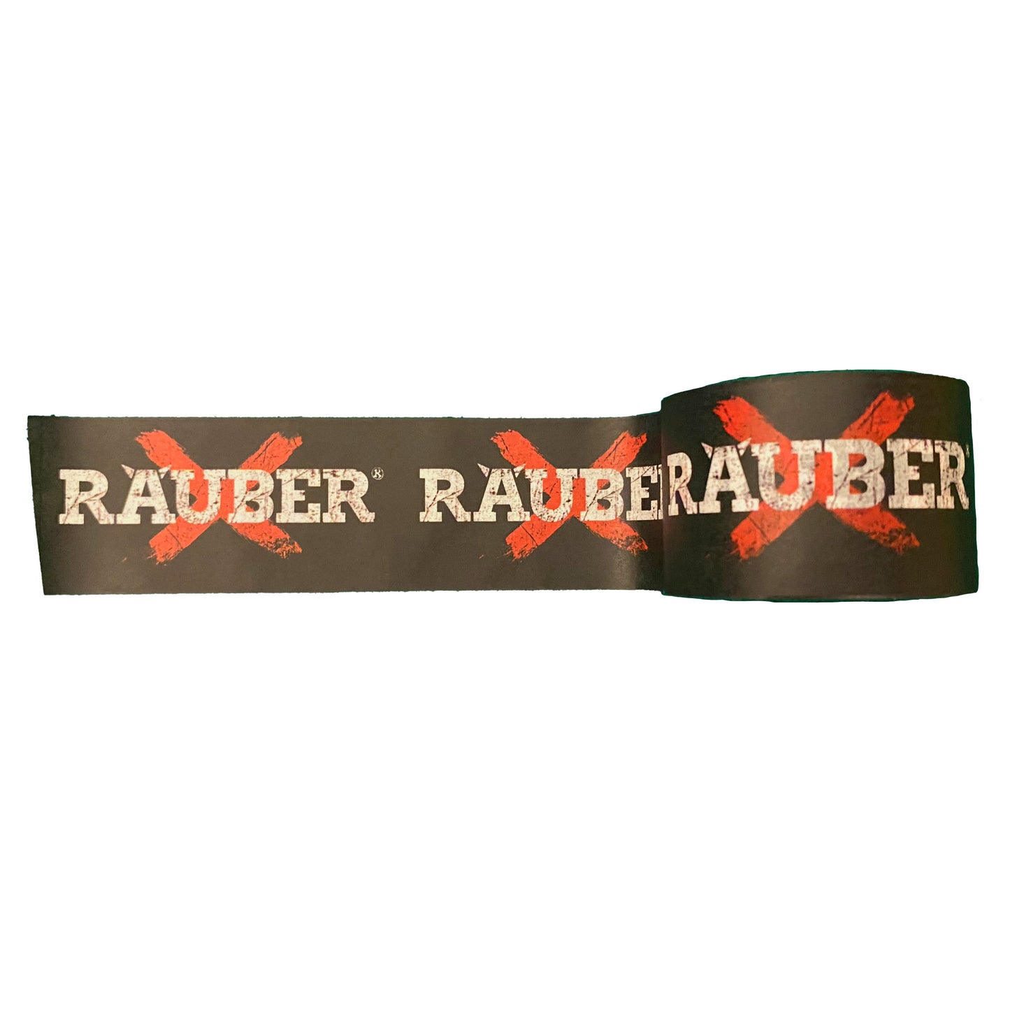 RÄUBER Washi Tape – Schwarz mit rotem X | 29 mm × 10 m