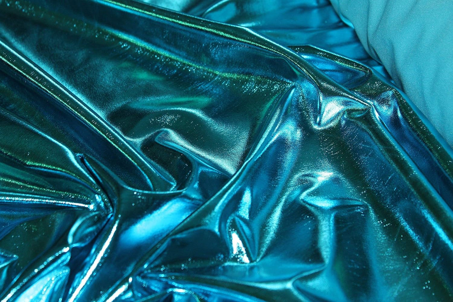 Hochwertiger Metallic-Stretchstoff – Glitzer-Lamé für Kostüme & Dekoration VE: 0,5m