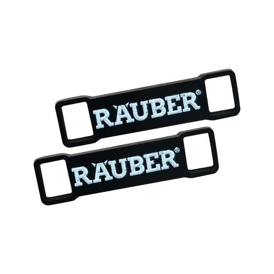 Räuber Schnürsenkel-Clip – Schwarzes Logo-Detail