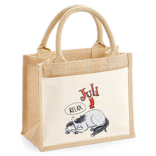 Juli Jute-Geschenktasche – Natürlich verpackt mit Stil (2 Motive)