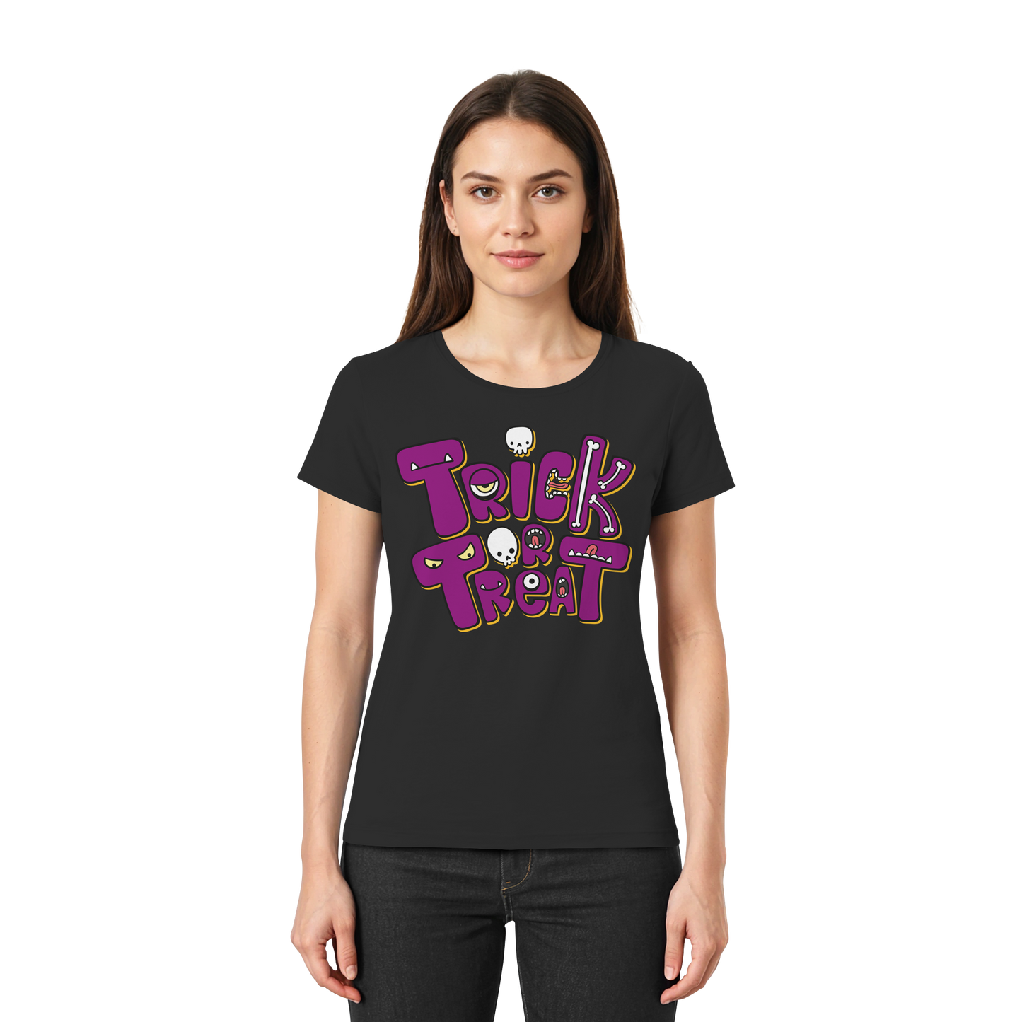Halloween Damen-Shirt "Trick or Treat"