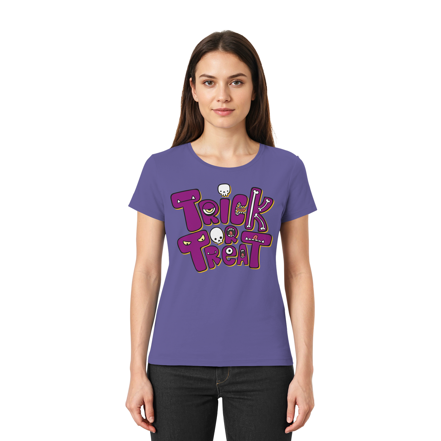 Halloween Damen-Shirt "Trick or Treat"