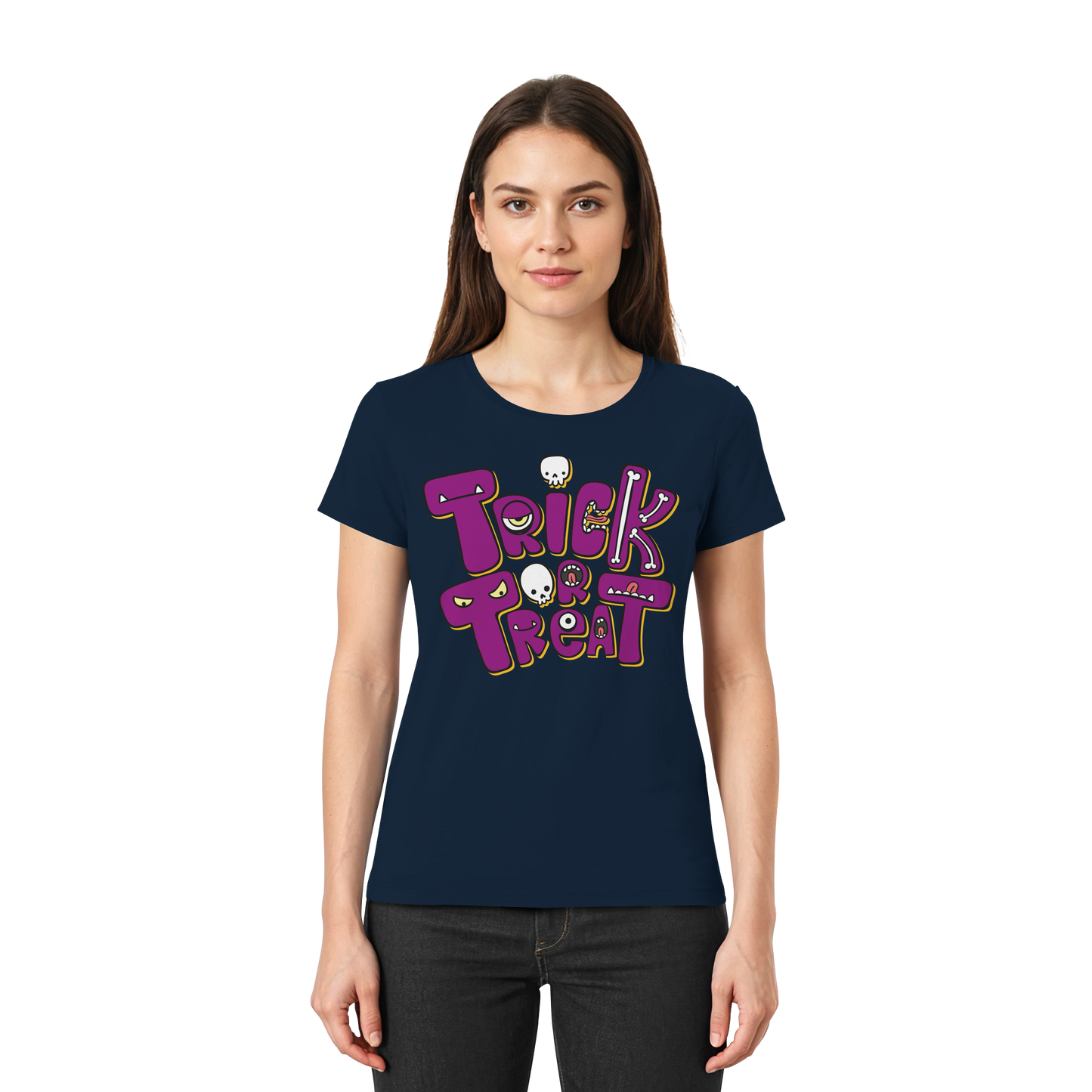 Halloween Damen-Shirt "Trick or Treat"