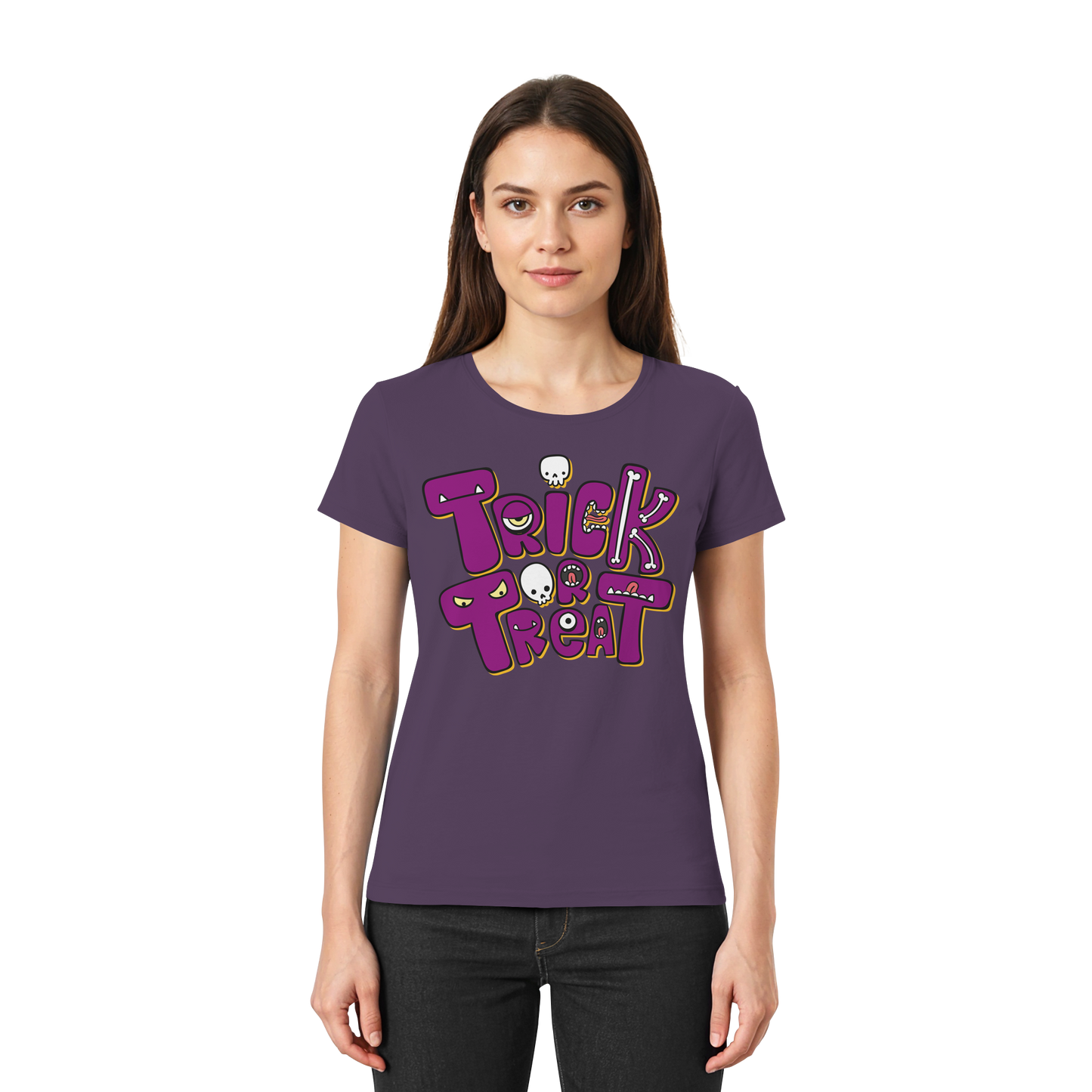 Halloween Damen-Shirt "Trick or Treat"