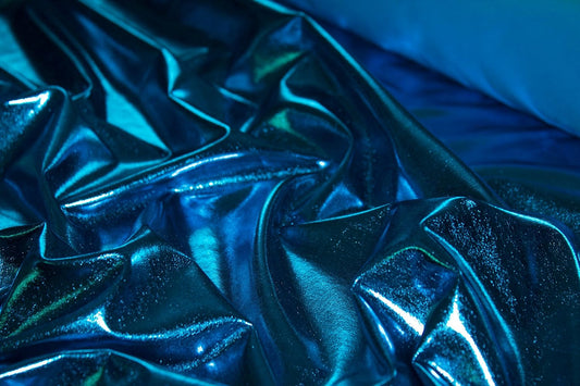 Hochwertiger Metallic-Stretchstoff – Glitzer-Lamé für Kostüme & Dekoration VE: 0,5m