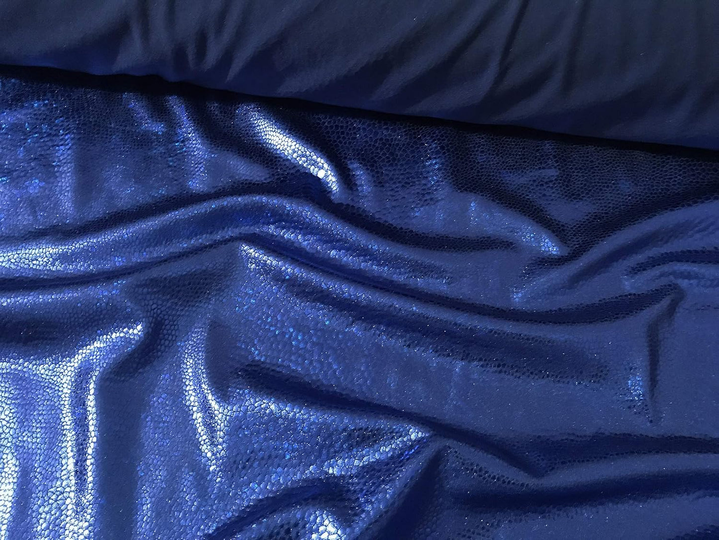 Hochwertiger Metallic-Stretchstoff Reptil – Glitzer-Lamé für Kostüme & Dekoration VE: 0,5m