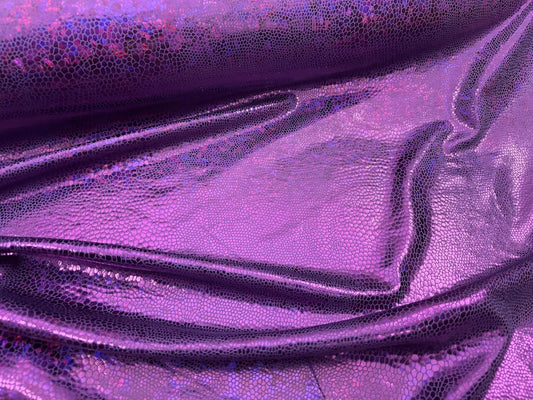Hochwertiger Metallic-Stretchstoff Reptil – Glitzer-Lamé für Kostüme & Dekoration VE: 0,5m