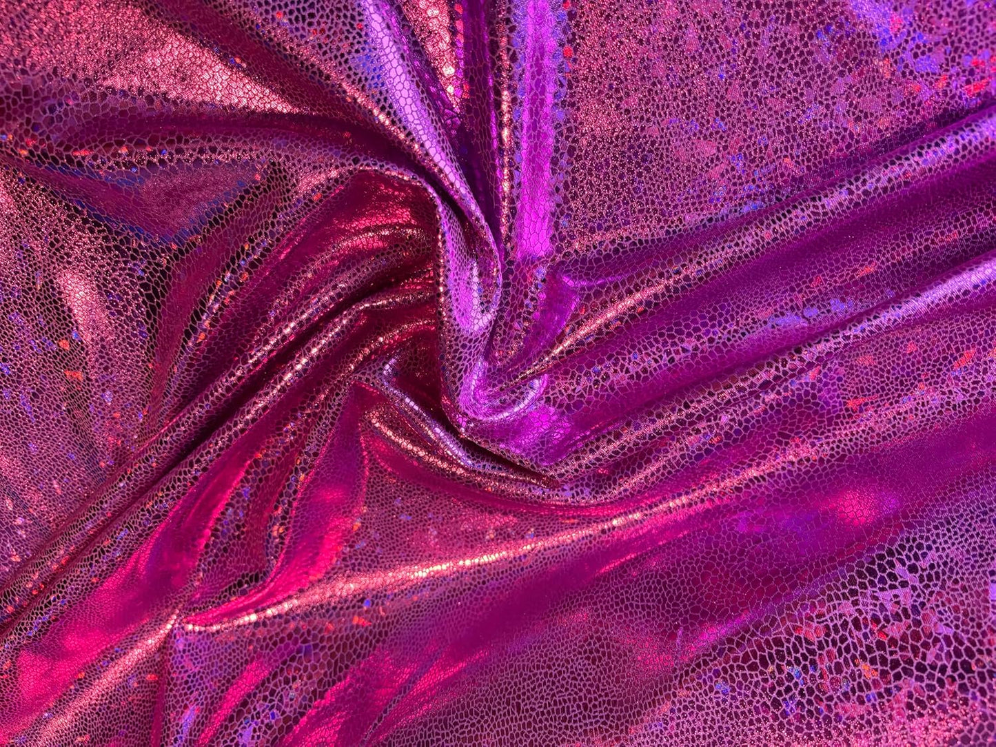 Hochwertiger Metallic-Stretchstoff Reptil – Glitzer-Lamé für Kostüme & Dekoration VE: 0,5m